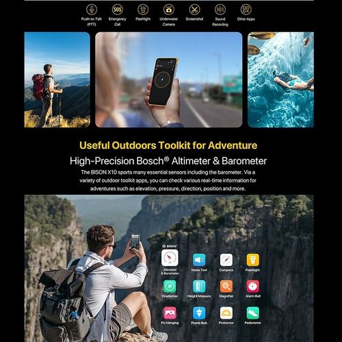 Celular Bison X10 | Resiste Caidas, Agua Y Temperatura