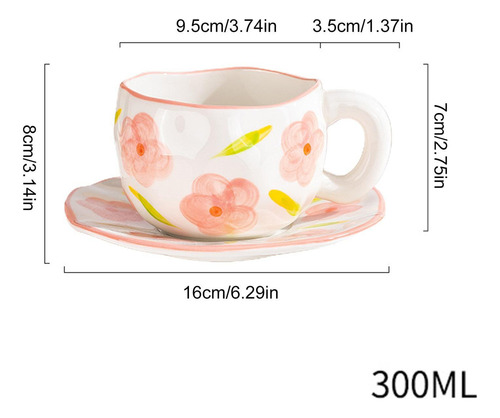 Juego De Taza De Café De Cerámica Con Platillo Juego De Taza