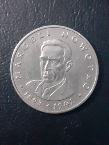 Imagen 1 de 2 de 20 Zloty De Polonia De 1976.marceli Nowotko Conmemorativa 