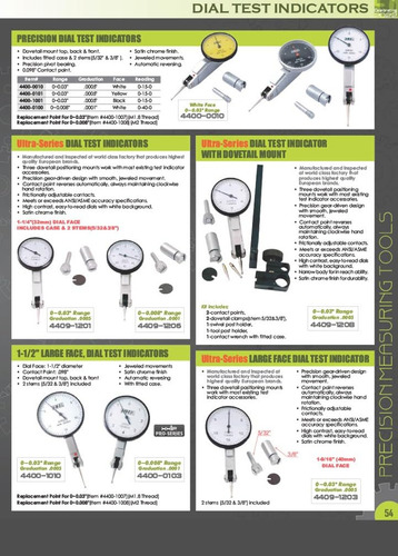Hhip Indicador De Prueba De Dial Métrico 4400-1014, Rango De