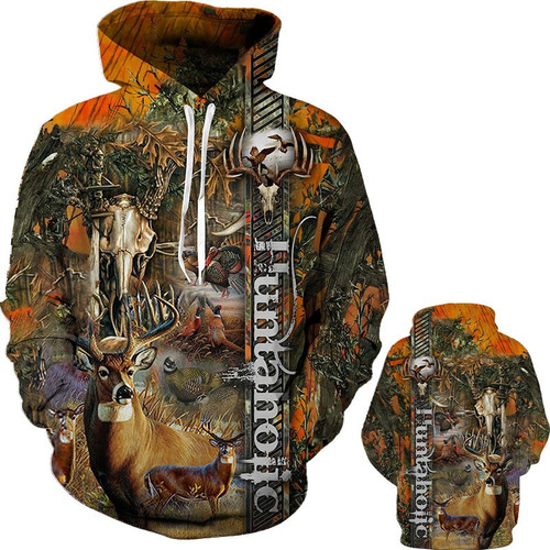 Sa Sudadera Con Capucha Con Estampado 3d Ciervo