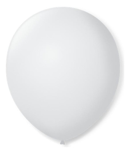 Balão São Roque Número 9 Branco 50 Unidades