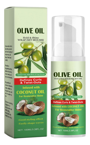 Espuma De Oliva Hidratante Natural Com Fixi De Longa Duração