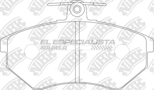 Pastilla De Freno Trasera Volkswagen Polo Classic 1996