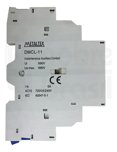 Contato Auxiliar Lateral 1na+1nf Dmcl-11 P/ Dm1 - Metaltex