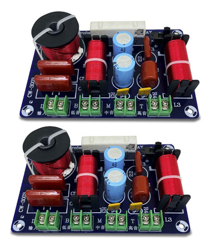 Divisor De Frecuencia Diy De 3 Vías, 250 W, 850/5200 Hz, 2 U