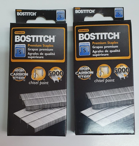 Pack 2 Cajas De Corchetes 26/6 Bostitch 5000und 