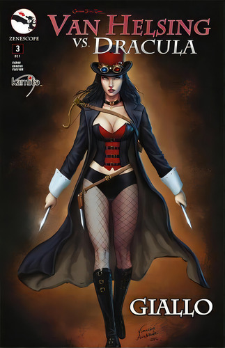 Van Helsing Vs Dracula #3b, De Shand, Patrick. Editorial Kamite Comic, Tapa Blanda, Edición 01 En Español, 2017