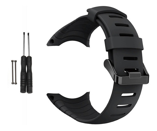 Pulseira Compatível Com Suunto Core Regular Black - Preta