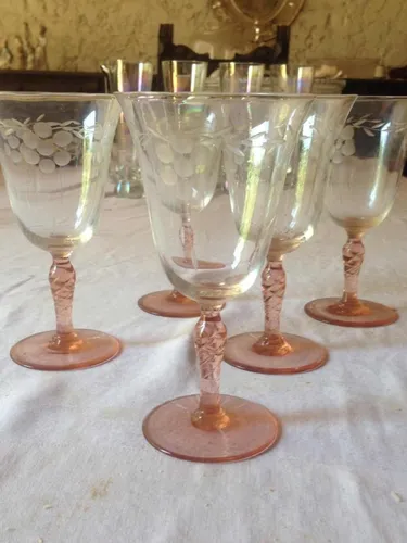 Copas De Cristal Talladas (Usado)