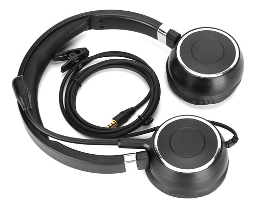 Auriculares Binaurales De Oficina Con Micrófono Y Control De