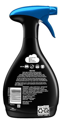 Aromatizante de Telas Febreze Unstopables Breeze, Eliminador de Malos Olores 800 ml