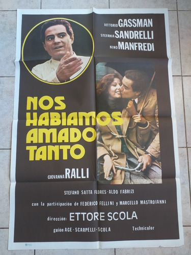 Poster Afiche Cine Drama Nos Habíamos Amado Tanto (marrón) *