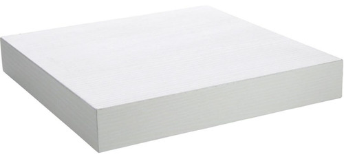 Estante De Melamina Flotante Blanco 25 X 25 X 3,8 Cm