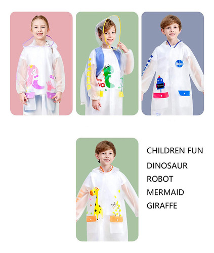 A Chamarra Impermeable Suave Con Capucha For Niños,