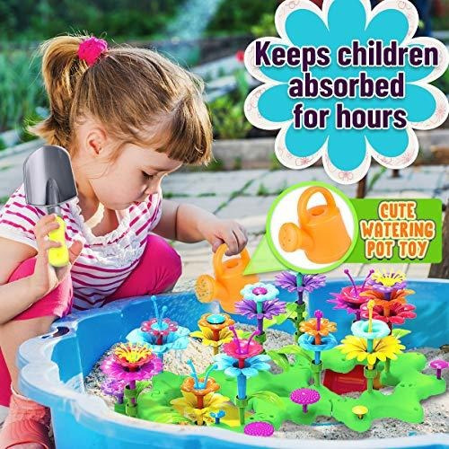 Imagen 4 de 6 de Goodyking Flower Garden Building Toys Para Niñas Y Niños - S