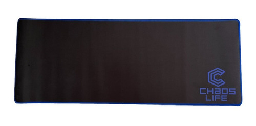 Mouse Pad Gaming Negro 30 X 80 Borde Cocido En Colores Logo