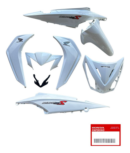 Kit Juego Plasticos Honda Wave 110s Base S/d Original Blanco