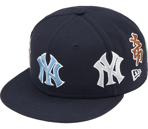 Gorra New Era Supreme New York Yankees Kanji Fitted 59fifty Negro 7 1/4 (57.7cm)