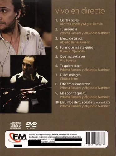 Cd+dvd Andres Cepeda - En Vivo Y En Directo
