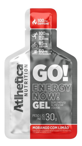 Go! Energy Now Gel 10 Sachês - Atlhetica Nutrition - Energia