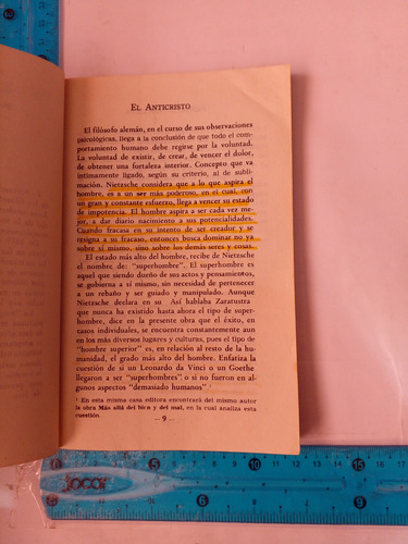 El Anticristo Federico Nietzsche (Usado)