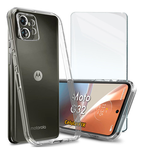 Funda Transparente P/ Moto G32, Space C/ Mica Moto G32