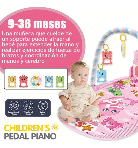 Gimnasio Acolchado Tapete Bebe Alfombra Infantil Con Piano