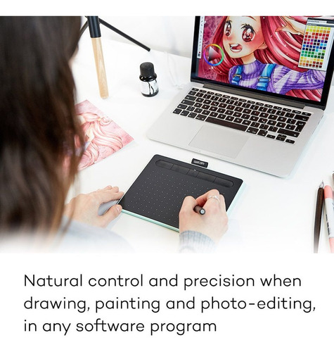 Tableta gráfica Wacom Intuos S CTL-4100WL con Bluetooth black