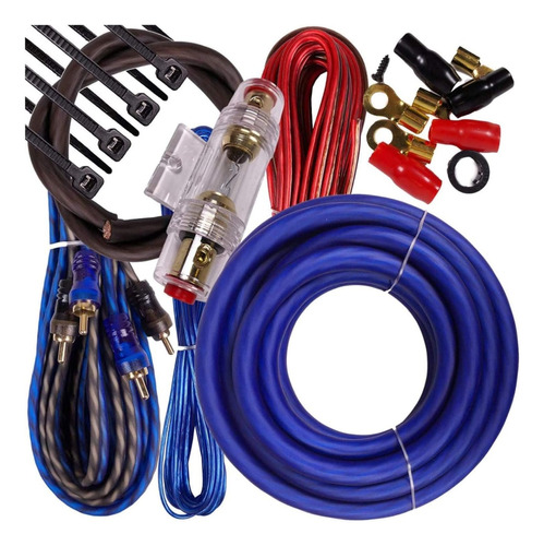 Kit De Cable Calibre 4 PuLG Instalacion De Sonido Car Audio