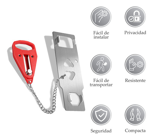 Doble G Brands Cerradura De Puerta Portátil Para Aumentar