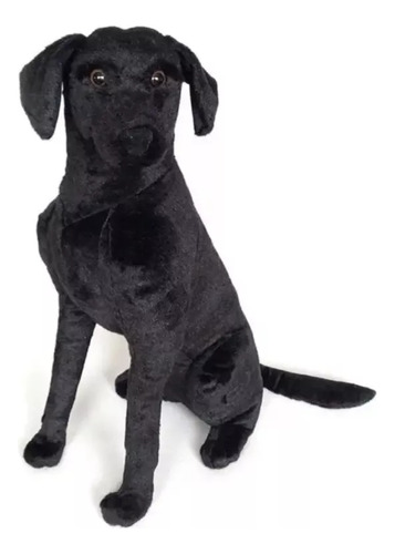 Peluche Labrador Sentado Negro Xq53tk Mundo Kanata