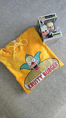 Buzo Hoodie Krusty Burger The Simpsons
