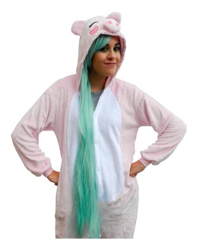 Kigurumi Puerquito Cerdo Pijamas Mamelucos Para Adulto Kawai