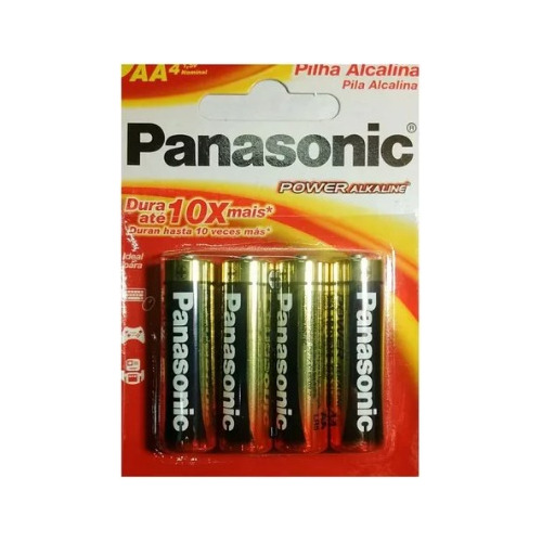 Pila Alcalina Panasonic Aa X4