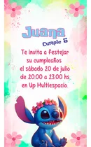 Comprar Invitación Digital Cumple Stitch + Etiquetas Imprimibles