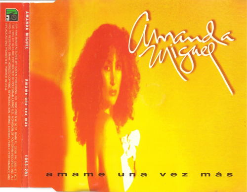 Amanda Miguel Ámame Una Vez Más Cd Single Promocional 1996