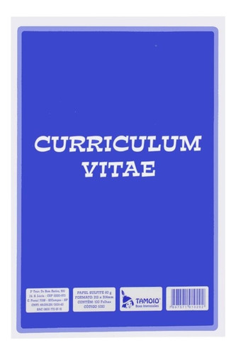 Curriculum Vitae Tamoio - Pt C/ 500 Un