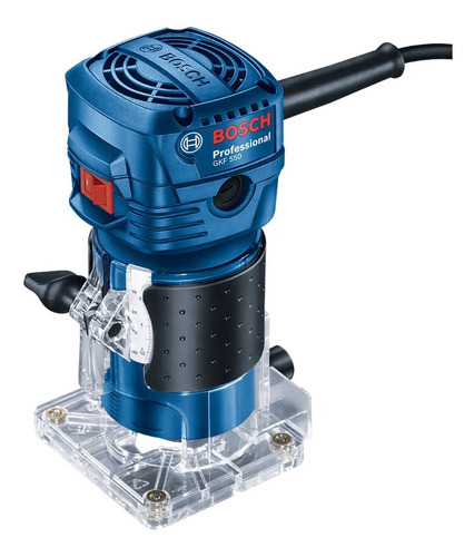 Fresadora Bosch Gkf 550 Professional 33.000 Rpm Color Azul