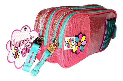 Cartuchera Canopla Chenson Happy Girl College Doble Cierre