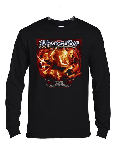 Polera Ml Rhapsody Of Fire Live From Chaos To Eternity Metal