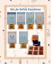 Comprar Set Escolar De Sellos Docentes N 1 - Sellos Almoh Tint Caja