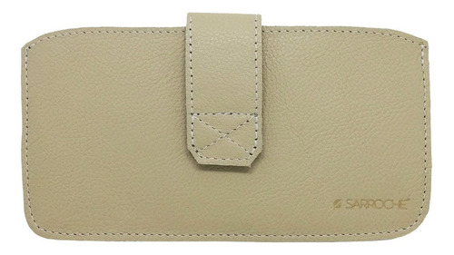 Capa Couro Legítimo Alça E Fecho P/ Kindle Paperwhite Oasis Cor Creme