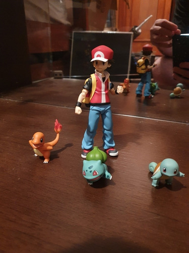 Pokemon Figma Red, Squirtle, Charmander & Bulbasaur Original