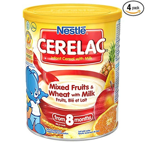 Nestle Cerelac, Frutas Mezclados Y Trigo Con Leche, 14.1 Oz 