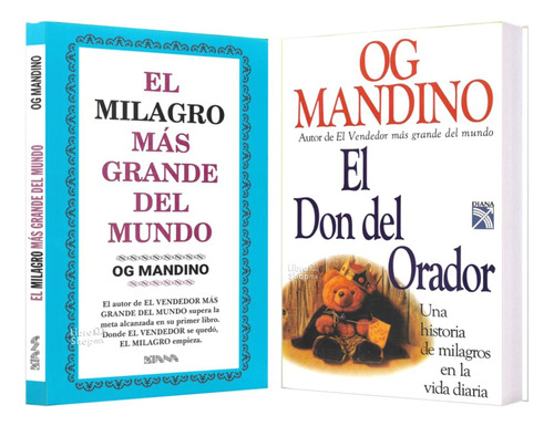 Og Mandino Milagro Más Grande Mundo + El Don Del Orador