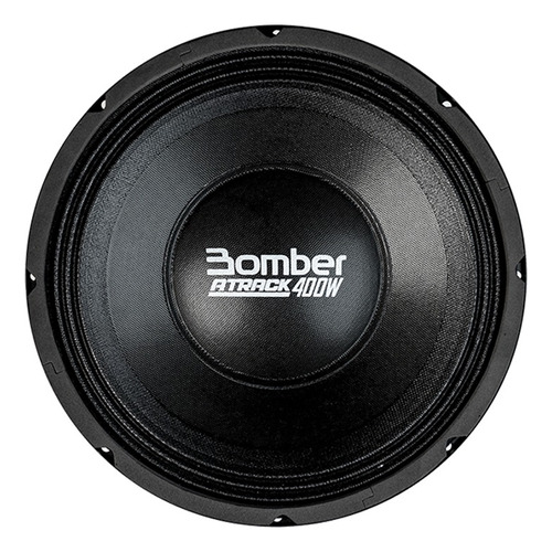 Alto Falante Bomber Woofer 12 Pol Atrack 4 Ohms 400w Rms Cor Preto