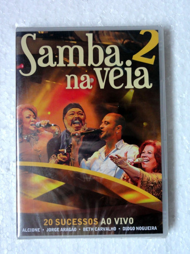 Dvd Samba Na Veia Vol 2 / 20 Sucessos Ao Vivo / Novo Lacrado