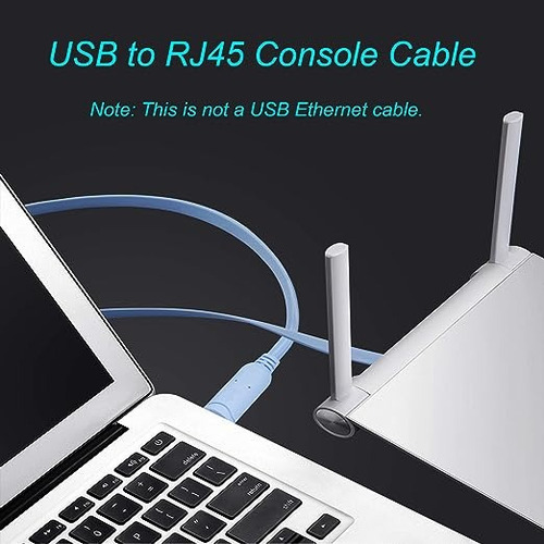 Cable Para Cisco 1.8m Usb A Rj45 Azul - Para
