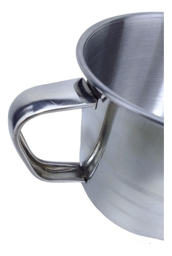 Taza De Acero Inoxidable De 8 Cm Con Tapa